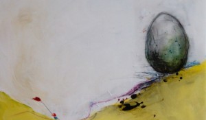 Landscape with Egg – 24 x 24 – 2012 – SOLD