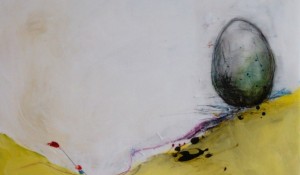 Landscape with Egg – 24 x 24 – 2012 – SOLD